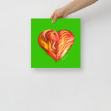 Ruby Red (on Green) 12"X12" Open Edition Print