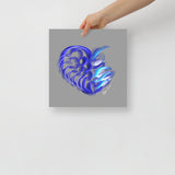 Sapphire Blue (on Silver) 12"X12" Open Edition Print