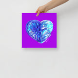 Sapphire Blue (on Purple) 12"X12" Open Edition Print