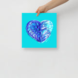 Sapphire Blue (on Blue) 12"X12" Open Edition Print