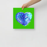 Sapphire Blue (on Green) 12"X12" Open Edition Print