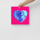 Sapphire Blue (on Red) 12"X12" Open Edition Print