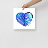 Sapphire Blue (on White) 12"X12" Open Edition Print