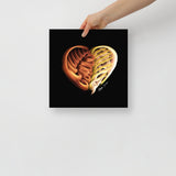 Topaz Yellow (on Black) 12"X12" Open Edition Print