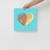 Topaz Yellow (on Blue) 12"X12" Open Edition Print