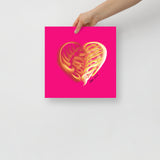 Topaz Yellow (on Red) 12"X12" Open Edition Print