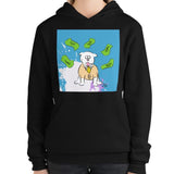 Dog of Wall Street Unisex Premium Hoodie by Ana Luca