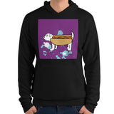 Insecure Wiener Dog Unisex Premium Hoodie by Ana Luca