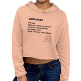 Darkness Women's Cropped Hoodie by Ana Luca