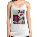 Bernie Women's Premium Tank Top Art by Ana Luca