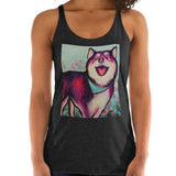 Bernie Women's Premium Tank Top Art by Ana Luca