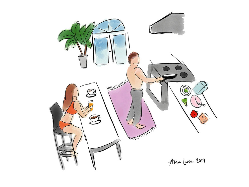 Making Breakfast Art by Ana Luca