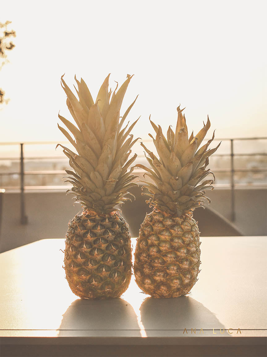 Pineapples Watching Sunset Art by Ana Luca