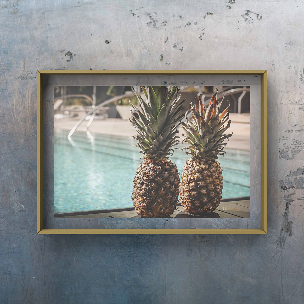 Pineapples At the Pool Art by Ana Luca