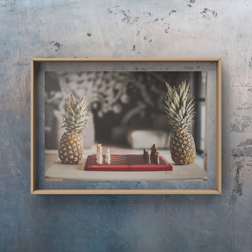 Pineapples Playing Mind Games Art by Ana Luca
