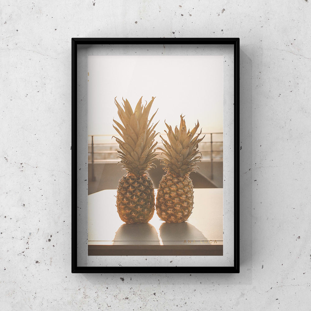 Pineapples Watching Sunset Art by Ana Luca