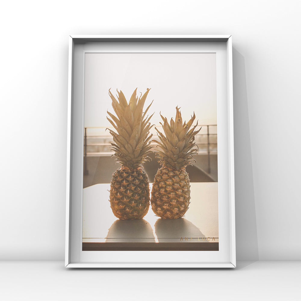 Pineapples Watching Sunset Art by Ana Luca