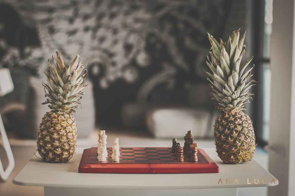 Pineapples Playing Mind Games Art by Ana Luca