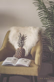 Pineapple Reading Art by Ana Luca