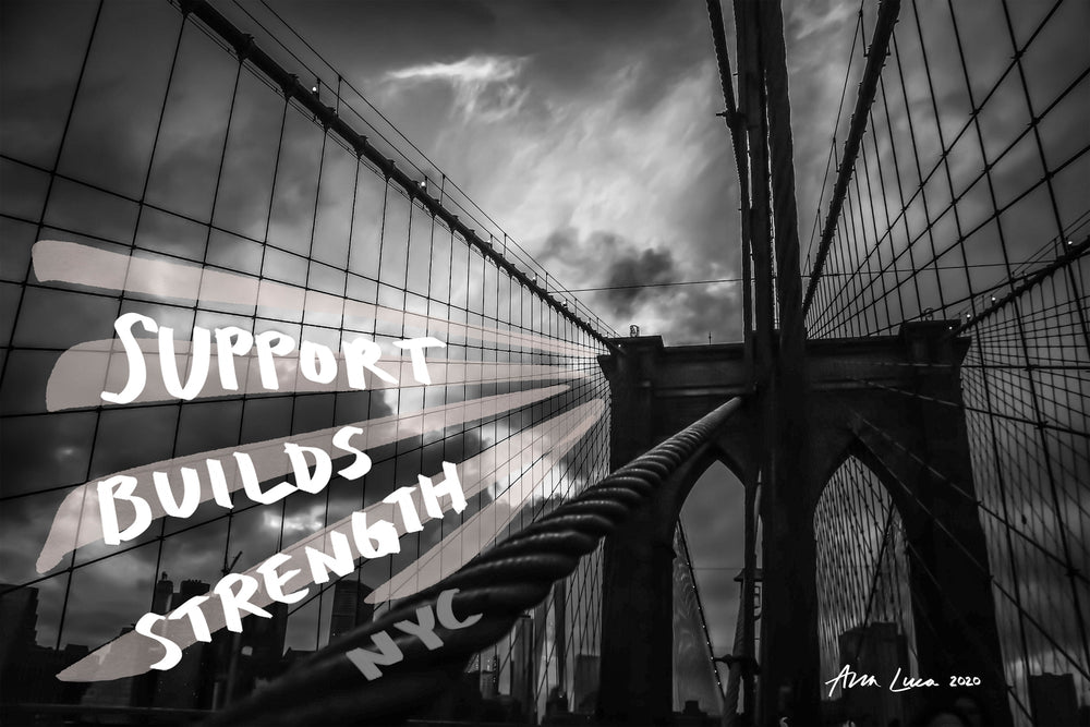 Support Builds Strength Art by Ana Luca