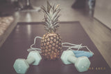 Pineapple Working Out Art by Ana Luca