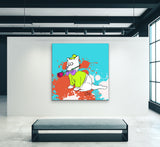 A True Gentledog 48"X48" Limited Edition Framed Canvas Art (of 10)