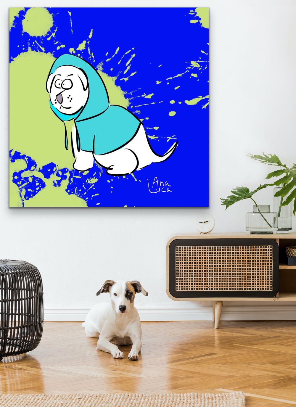 Chili Dog 48"X48" Limited Edition Framed Canvas Art (of 10)
