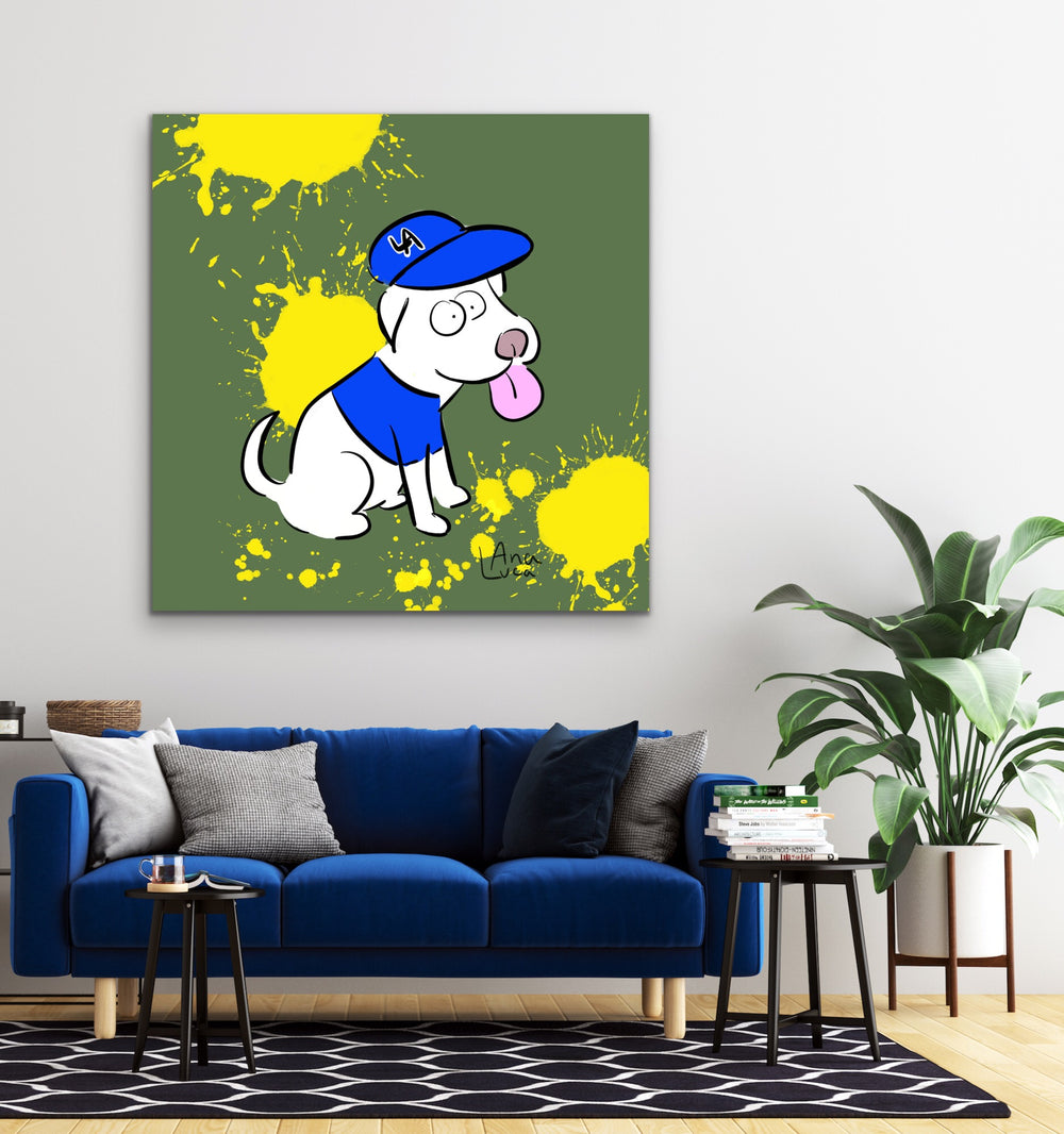 Gotta Represent My Dogs 48"X48" Limited Edition Framed Canvas Art (of 10)