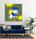 Gotta Represent My Dogs 48"X48" Limited Edition Framed Canvas Art (of 10)