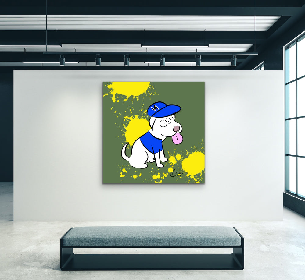 Gotta Represent My Dogs 48"X48" Limited Edition Framed Canvas Art (of 10)