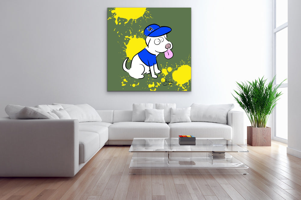 Gotta Represent My Dogs 48"X48" Limited Edition Framed Canvas Art (of 10)