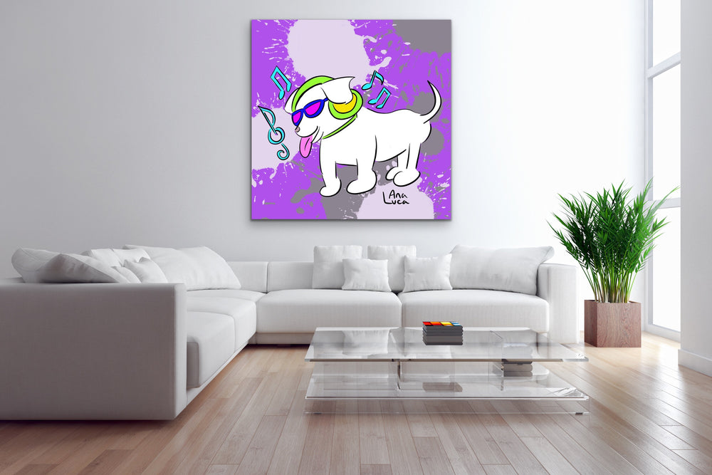 Music Got Me Feeling So Fine 48"X48" Limited Edition Framed Canvas Art (of 10)