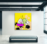 Party Hard, Sleep Hard 48"X48" Limited Edition Framed Canvas Art (of 10)