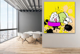 Party Hard, Sleep Hard 48"X48" Limited Edition Framed Canvas Art (of 10)