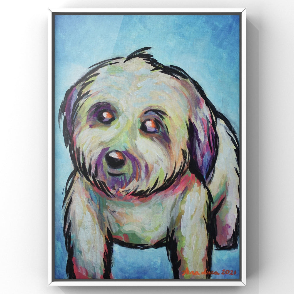 Dixon 18"X24" Original Acrylic Painting by Ana Luca