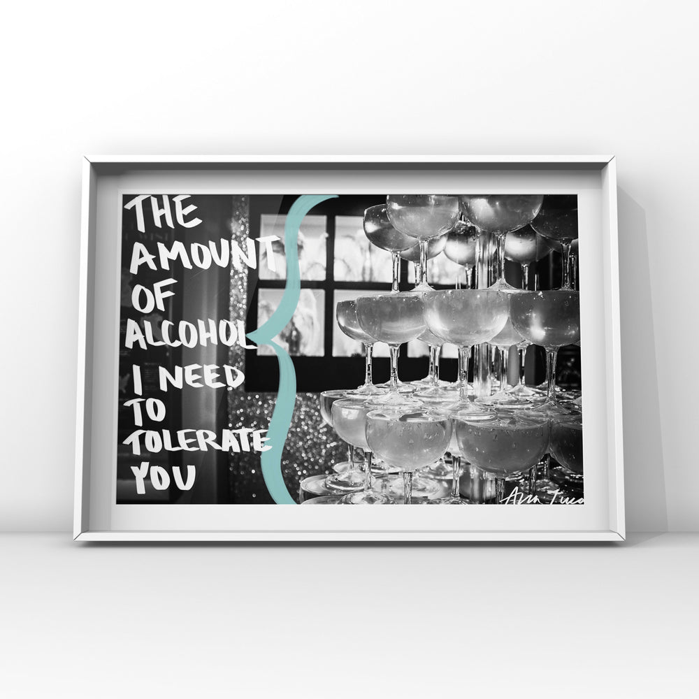 Alcohol Tower Art by Ana Luca