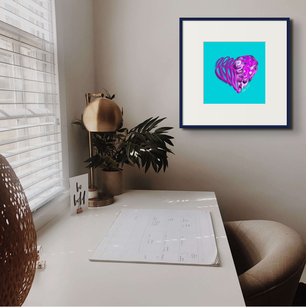 Amethyst Purple (on Blue) 12"X12" Open Edition Print