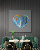 Aquamarine Blue Crypto Love Drops by Ana Luca