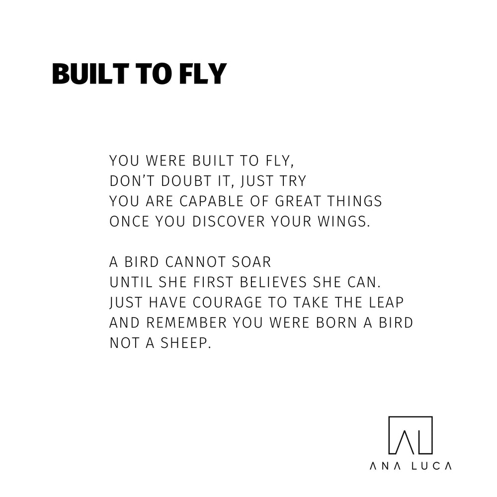 Built To Fly Poetry by Ana Luca