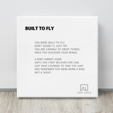 Built To Fly 12"X12" Open Edition Canvas Art