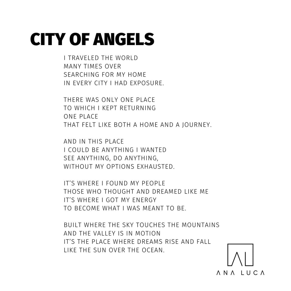 City of Angels Poetry by Ana Luca