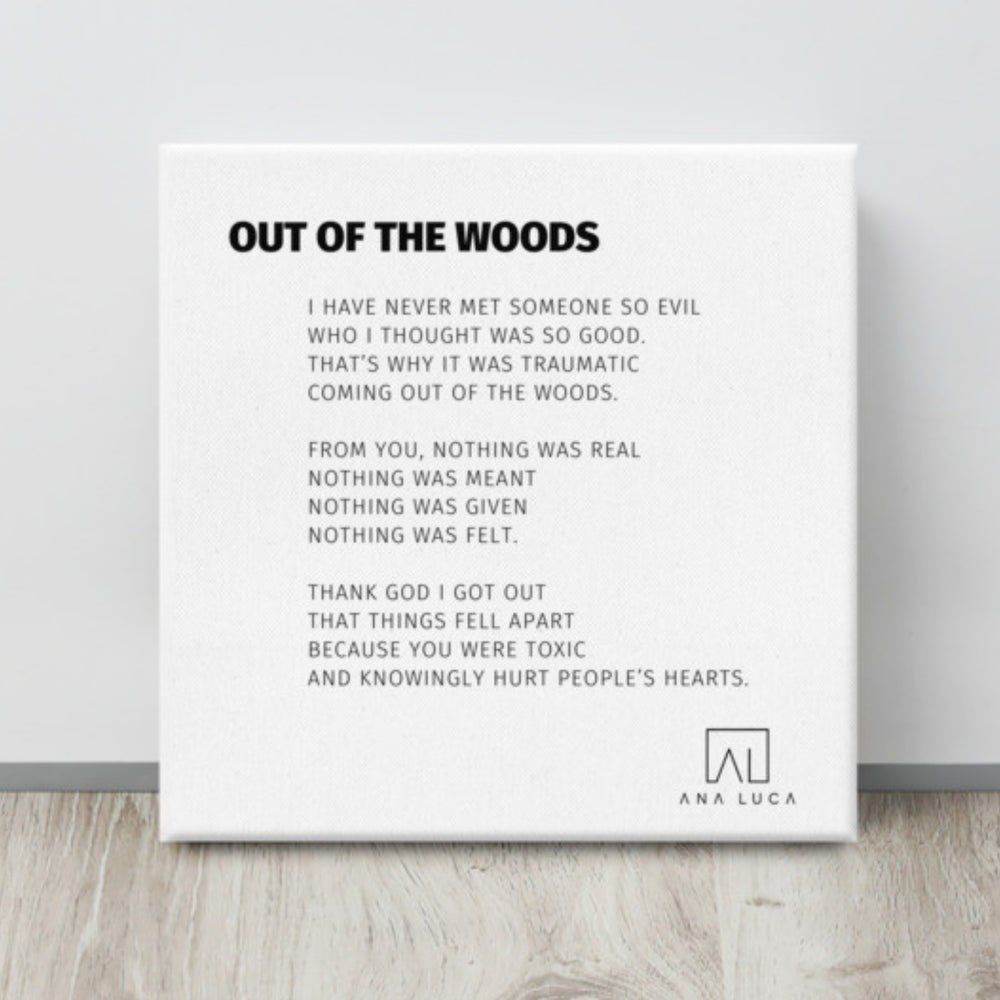 Out of the Woods Poetry by Ana Luca