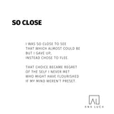 So Close Poetry by Ana Luca