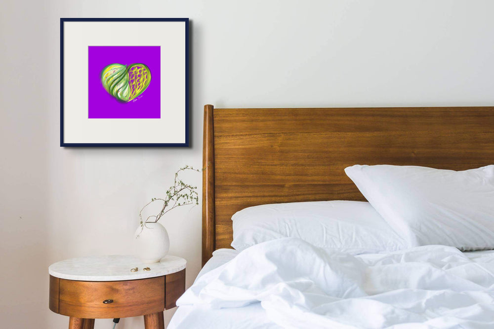 Emerald Green (on Purple) 12"X12" Open Edition Print