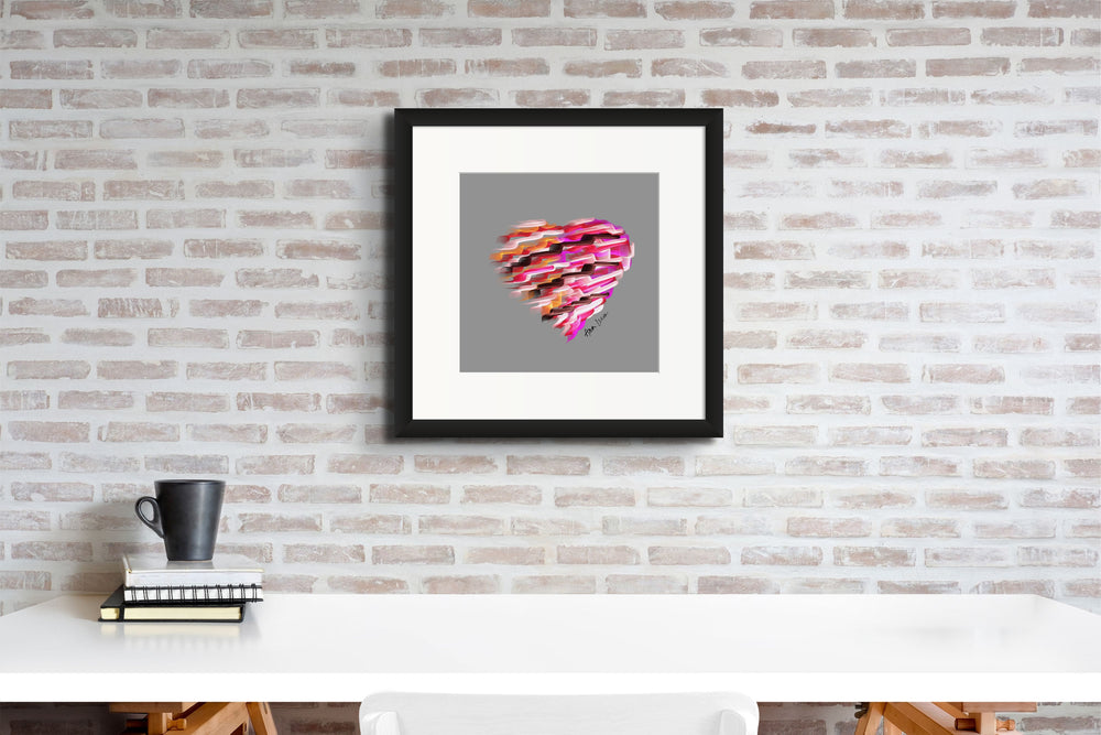 Garnet Red (on Silver) 12"X12" Open Edition Print