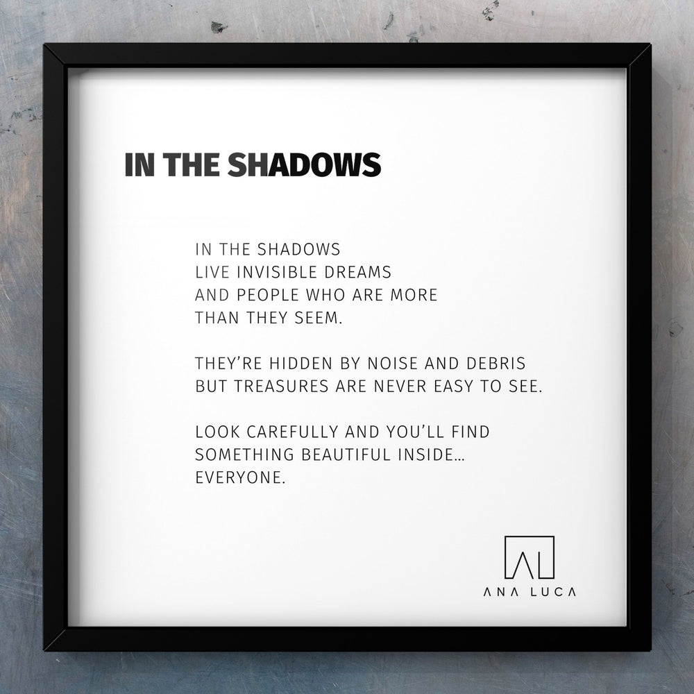 In The Shadows Poetry by Ana Luca
