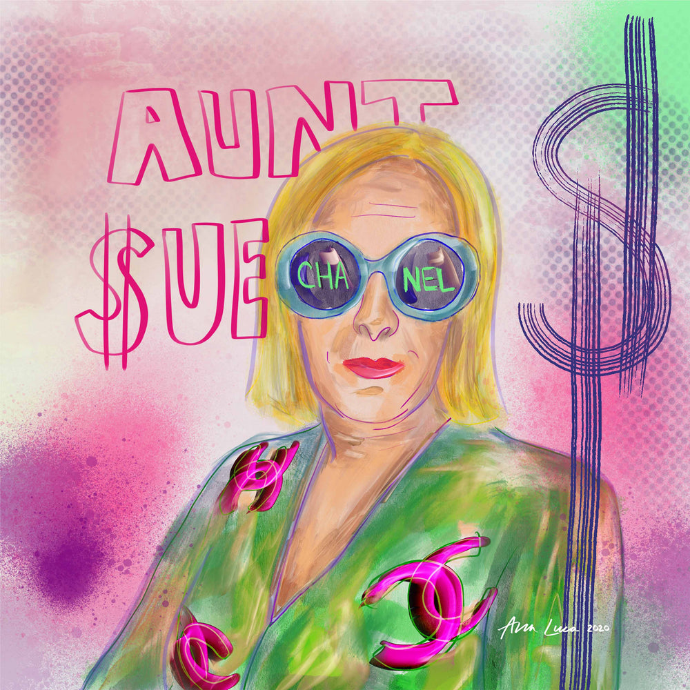 Aunt Sue Art by Ana Luca