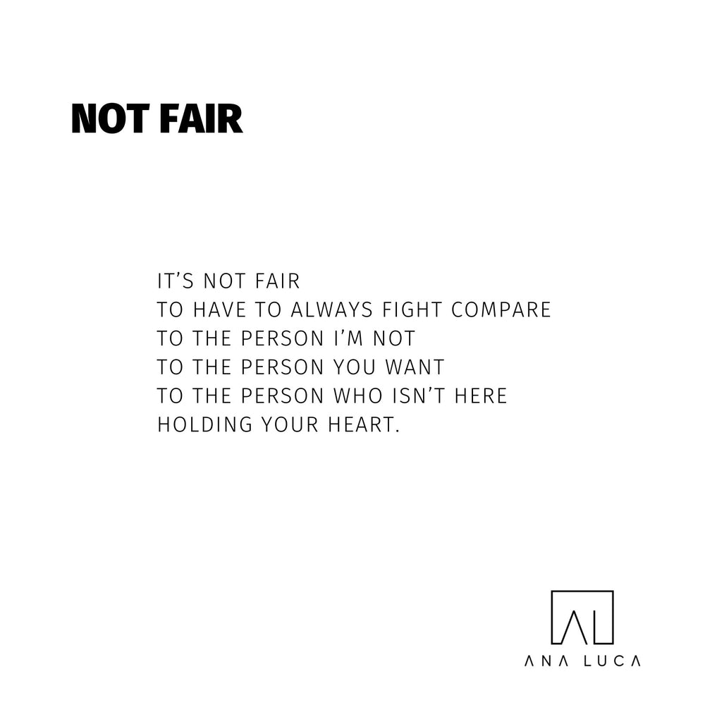 Not Fair Poetry by Ana Luca