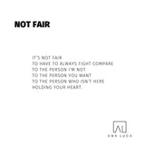 Not Fair Poetry by Ana Luca