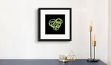 Peridot Green (on Black) 12"X12" Open Edition Print